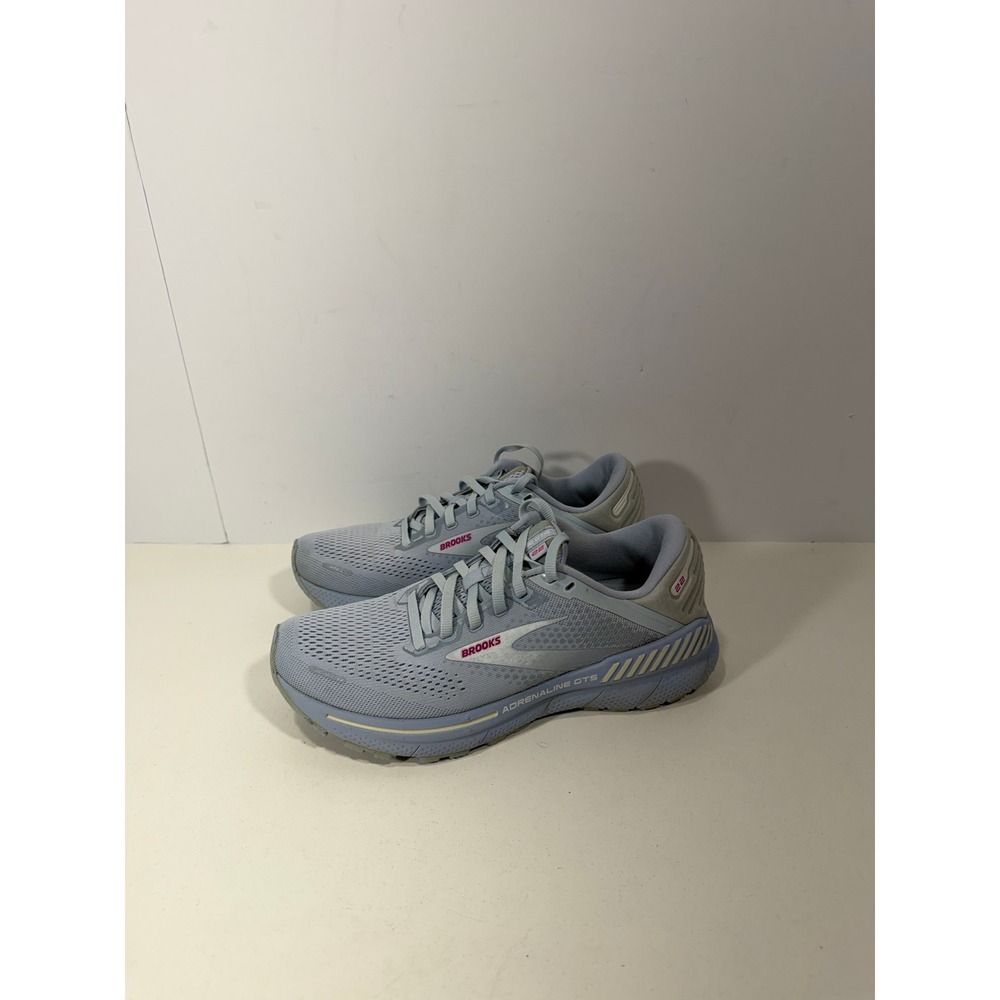Brooks Adrenaline GTS 22 Womens Running Shoes Blue Grey Stability Sneakers